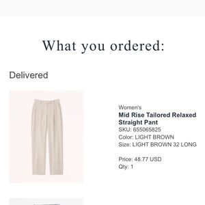 Abercrombie and Fitch Pant